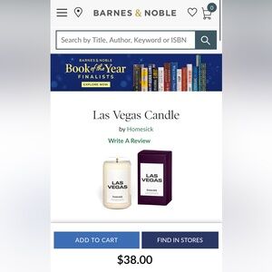 Las Vegas Homesick Candle